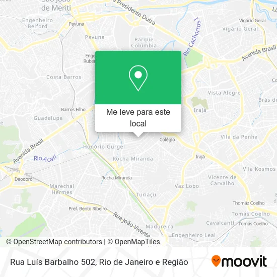 Rua Luís Barbalho 502 mapa