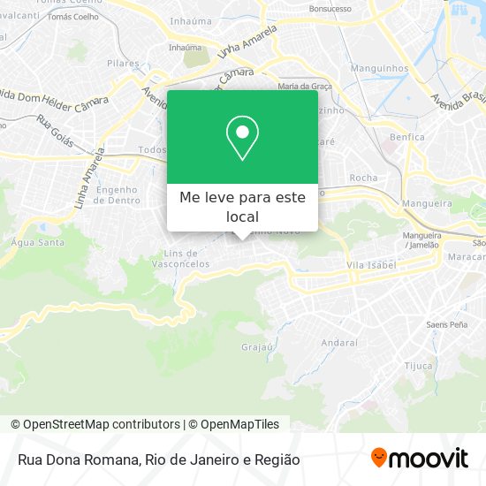 Rua Dona Romana mapa