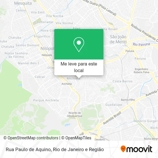 Rua Paulo de Aquino mapa