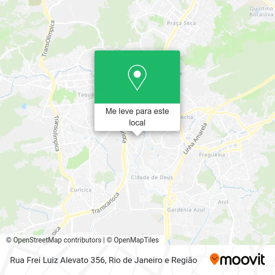 Rua Frei Luiz Alevato 356 mapa