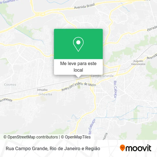 Rua Campo Grande mapa