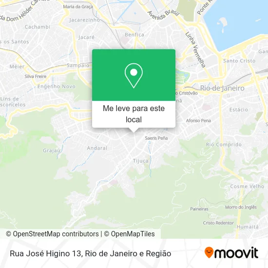Rua José Higino 13 mapa