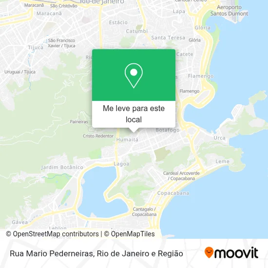 Rua Mario Pederneiras mapa