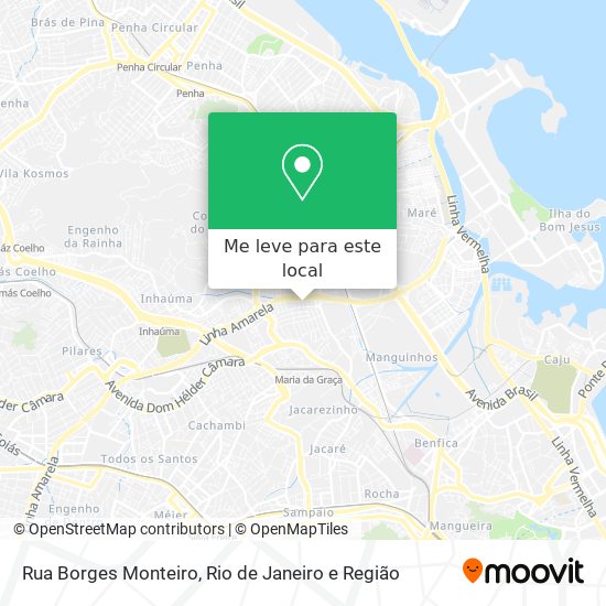Rua Borges Monteiro mapa
