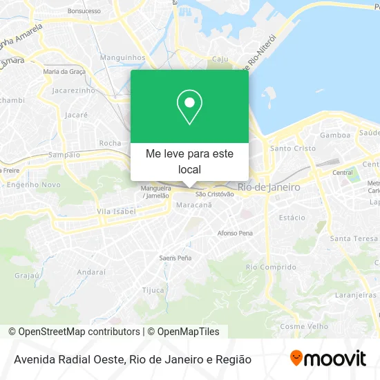 Avenida Radial Oeste mapa
