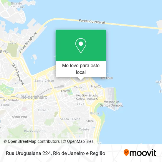 Rua Uruguaiana 224 mapa
