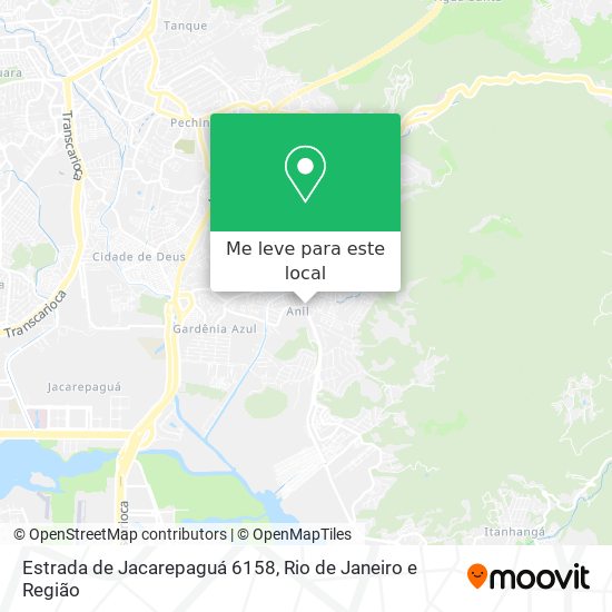 Estrada de Jacarepaguá 6158 mapa