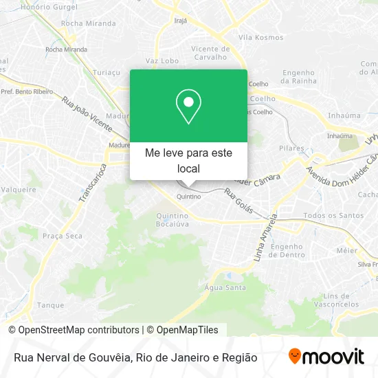 Rua Nerval de Gouvêia mapa
