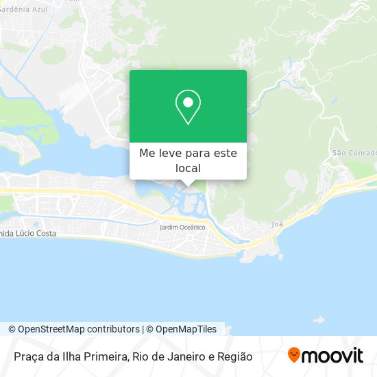 Praça da Ilha Primeira mapa