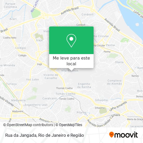 Rua da Jangada mapa