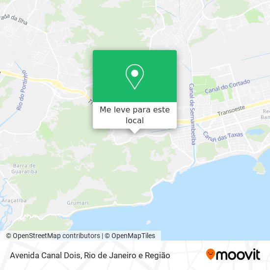 Avenida Canal Dois mapa