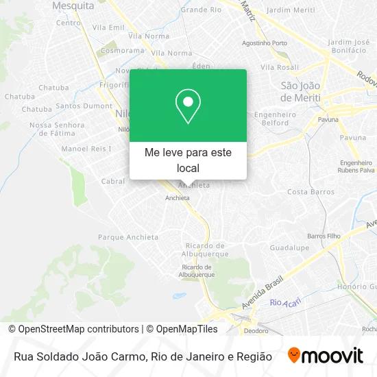 Rua Soldado João Carmo mapa