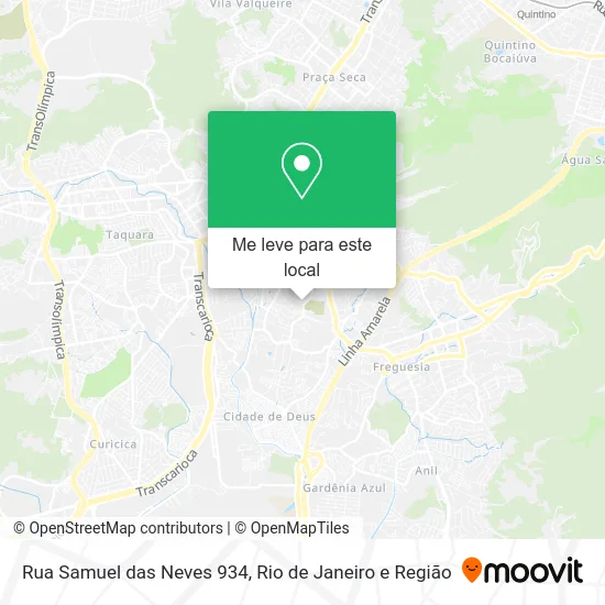Rua Samuel das Neves 934 mapa