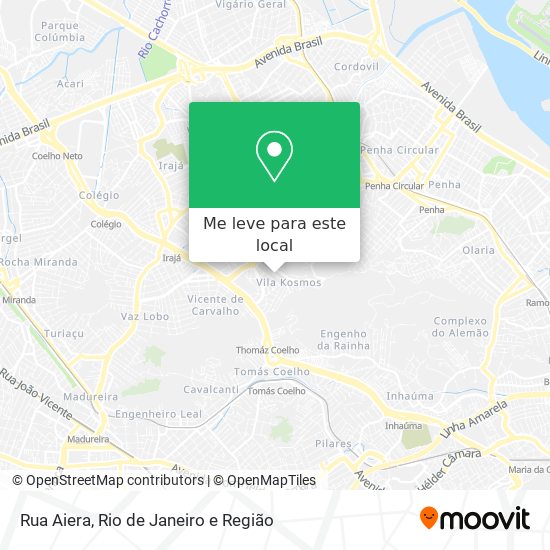 Rua Aiera mapa