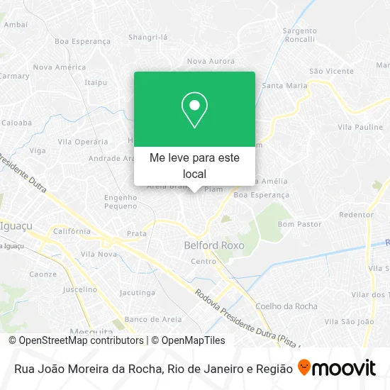 Rua João Moreira da Rocha mapa