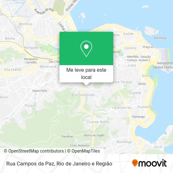 Rua Campos da Paz mapa
