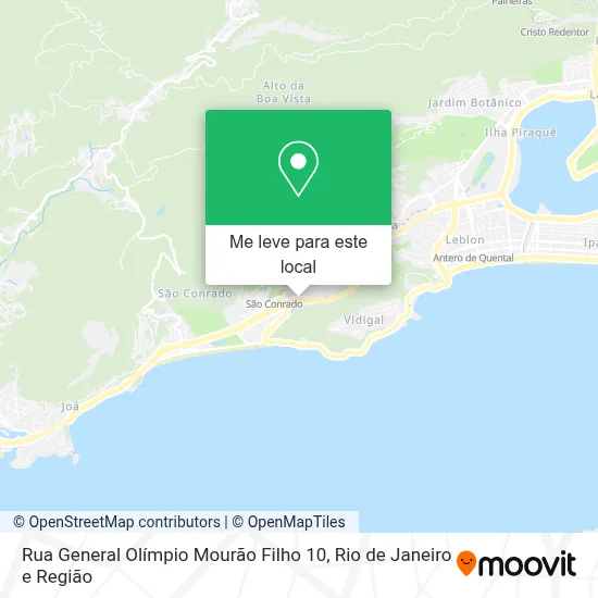 Rua General Olímpio Mourão Filho 10 mapa