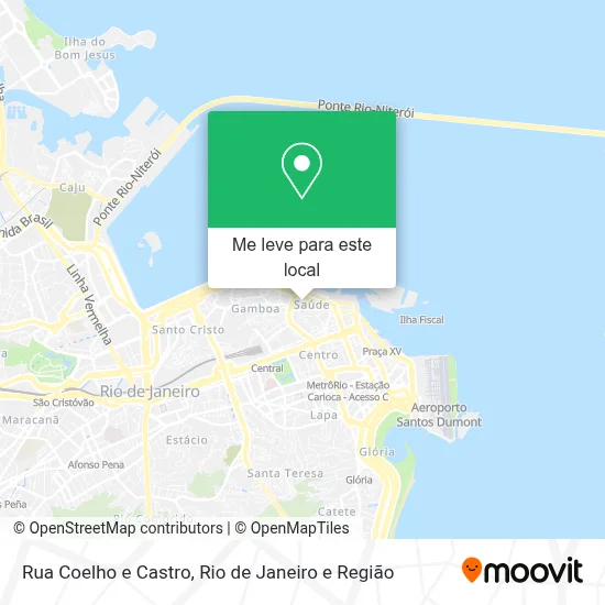 Rua Coelho e Castro mapa
