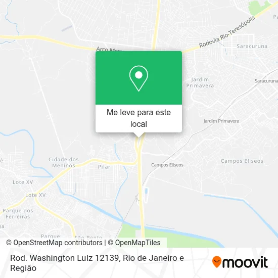 Rod. Washington LuIz 12139 mapa
