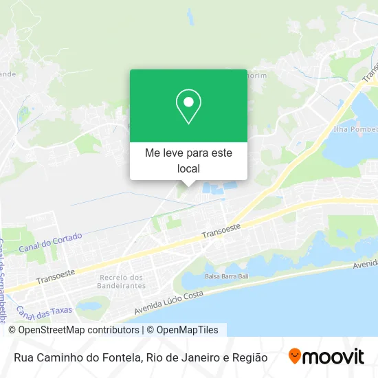 Rua Caminho do Fontela mapa