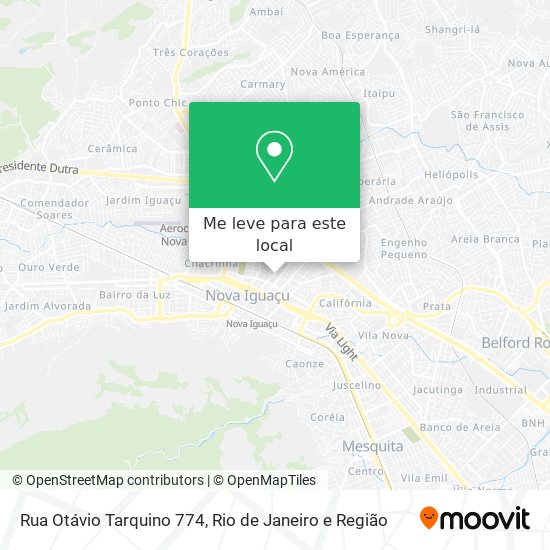 Rua Otávio Tarquino 774 mapa