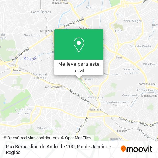 Rua Bernardino de Andrade 200 mapa