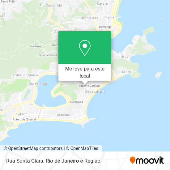 Rua Santa Clara mapa
