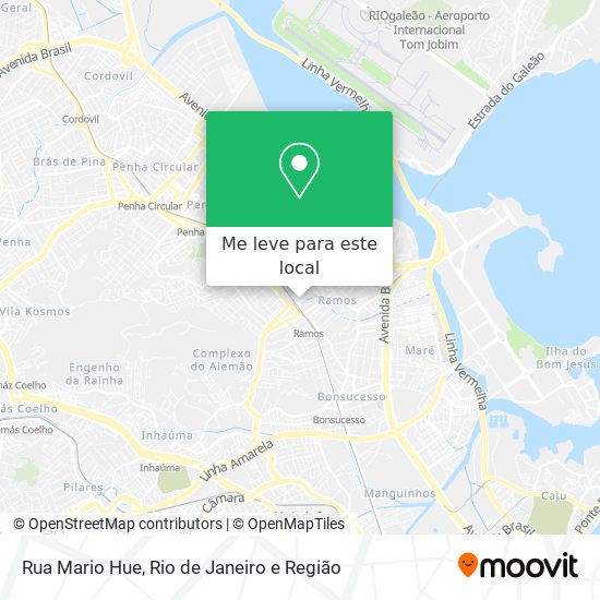 Rua Mario Hue mapa