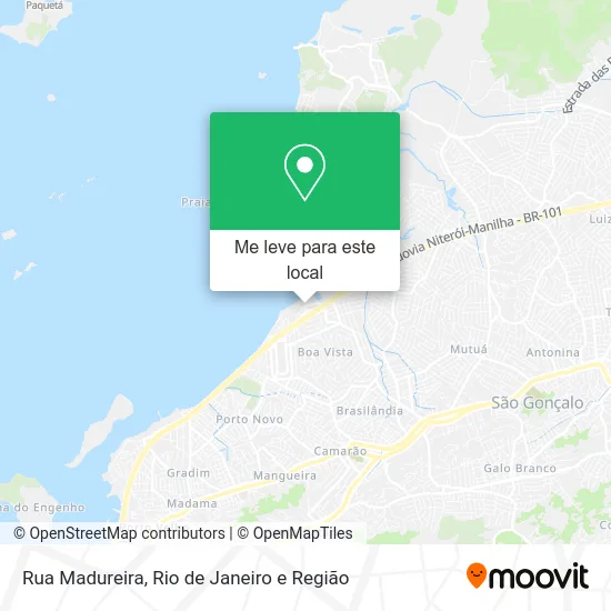 Rua Madureira mapa