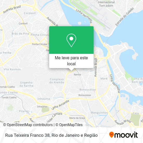 Rua Teixeira Franco 38 mapa