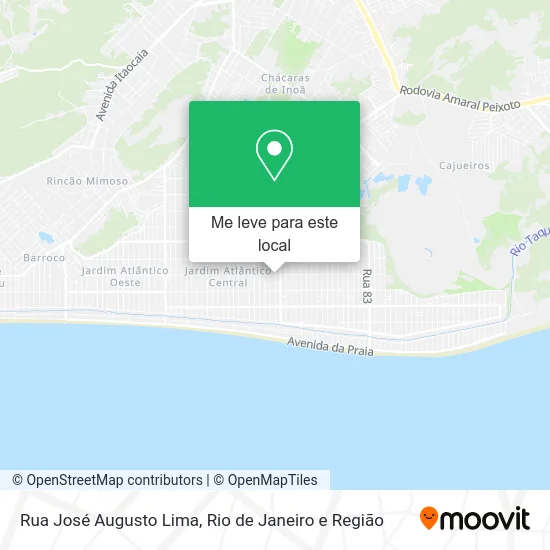 Rua José Augusto Lima mapa