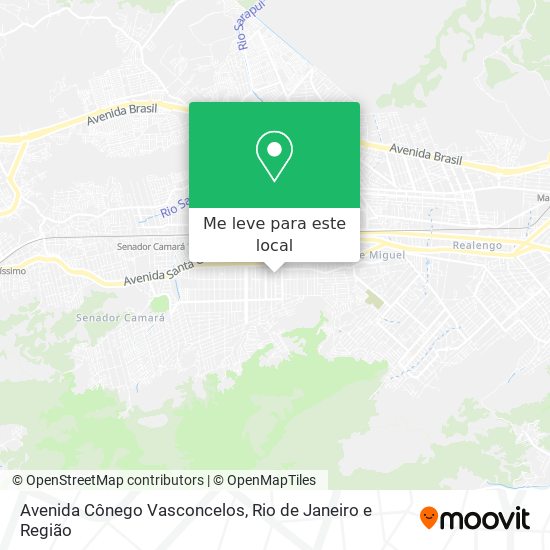 Avenida Cônego Vasconcelos mapa
