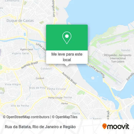 Rua da Batata mapa