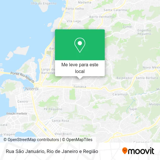 Rua São Januário mapa