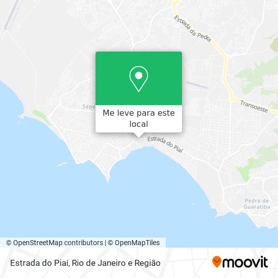 Estrada do Piaí mapa