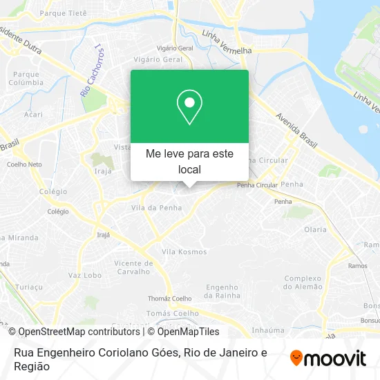 Rua Engenheiro Coriolano Góes mapa