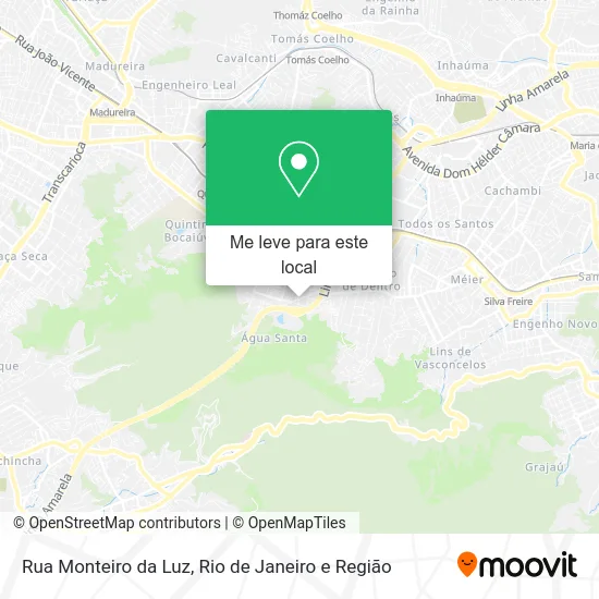 Rua Monteiro da Luz mapa