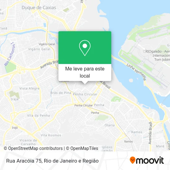 Rua Aracóia 75 mapa