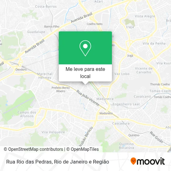 Rua Rio das Pedras mapa