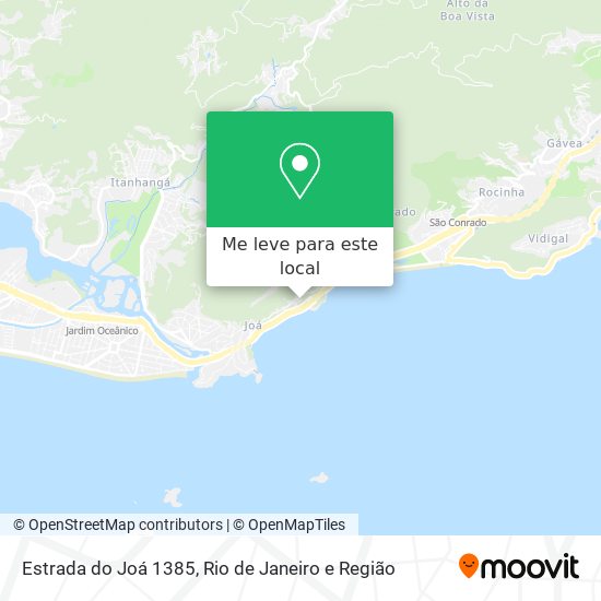 Estrada do Joá 1385 mapa