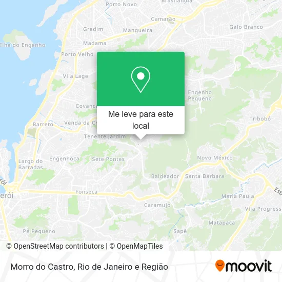Morro do Castro mapa