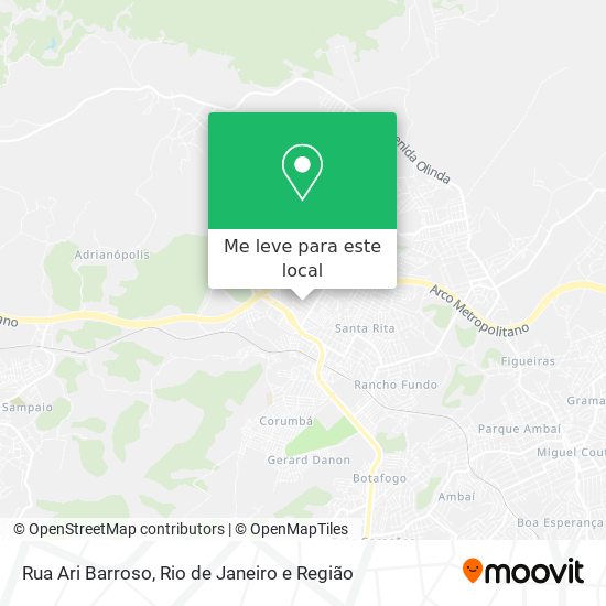 Rua Ari Barroso mapa