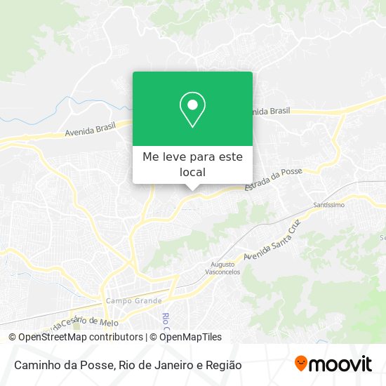 Caminho da Posse mapa