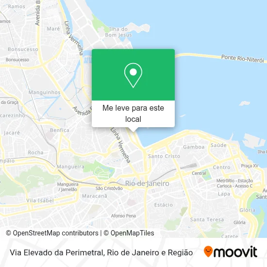 Via Elevado da Perimetral mapa