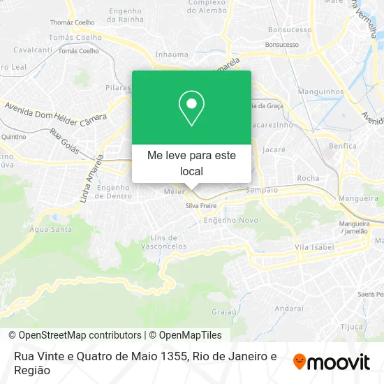Rua Vinte e Quatro de Maio 1355 mapa