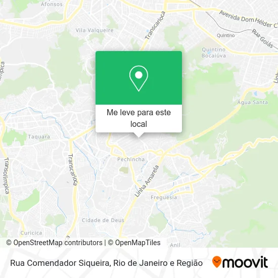 Rua Comendador Siqueira mapa