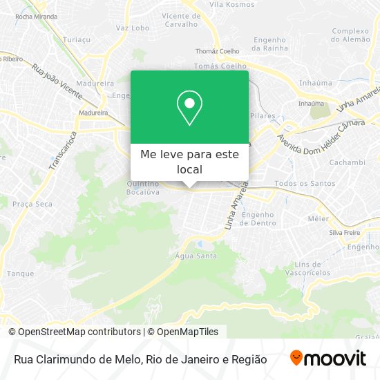 Rua Clarimundo de Melo mapa