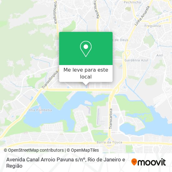 Avenida Canal Arroio Pavuna s / nº mapa