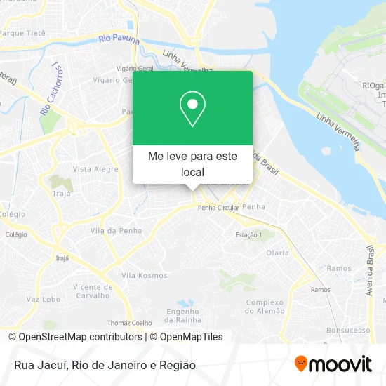 Rua Jacuí mapa