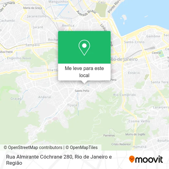 Rua Almirante Cóchrane 280 mapa